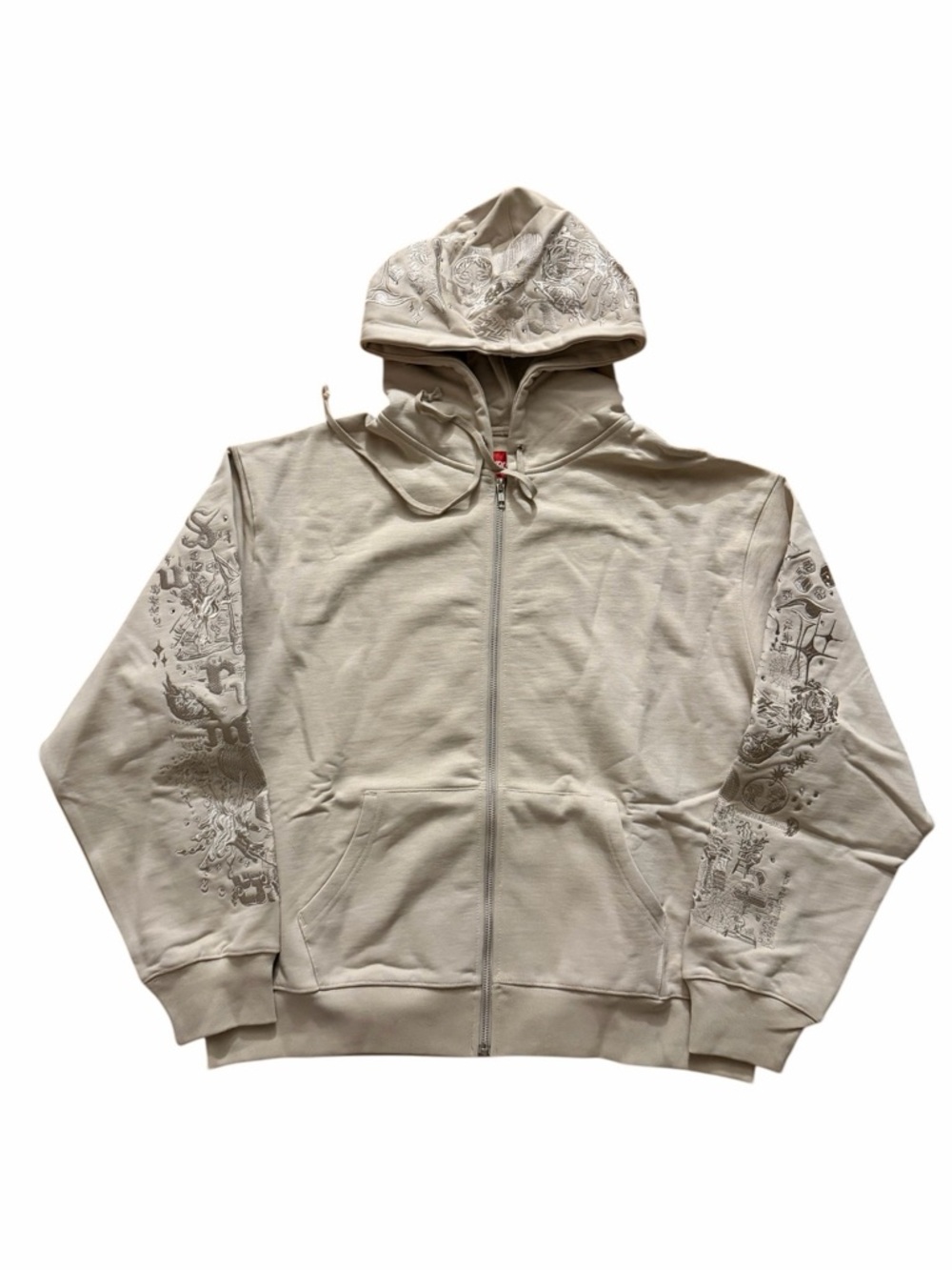 Supreme Cream AOI Zip Up Hoodie